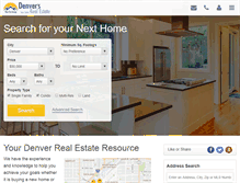 Tablet Screenshot of denvers-real-estate.com